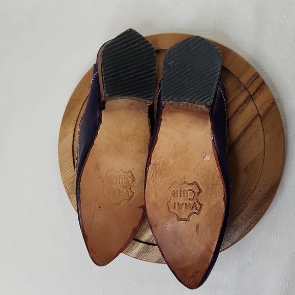 Vrai Cuir handmade pointy mules.Size 7 - Picture 6 of 7